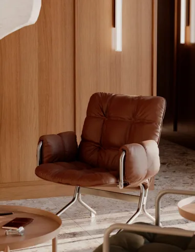 Мягкое кресло PROFIM SNAP 21H 2PF для посетителя, кожаное - купить Киев, Днепр, Одесса, Львов, Харьков