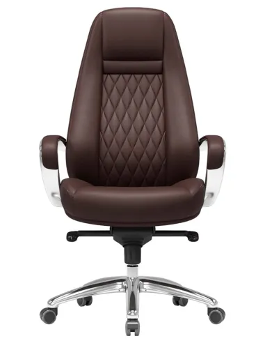 Кресло F185 BRL для руководителя, коричневое, кожаное - купить Киев, Днепр, Одесса, Львов, Харьков