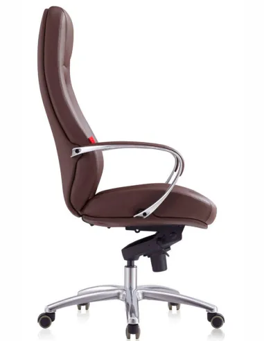 Кресло F185 BRL для руководителя, коричневое, кожаное - купить Киев, Днепр, Одесса, Львов, Харьков