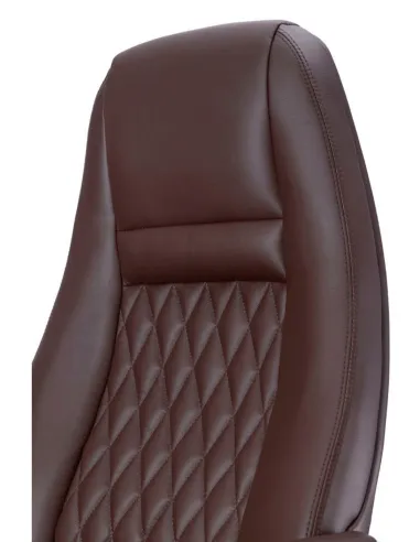 Кресло F185 BRL для руководителя, коричневое, кожаное - купить Киев, Днепр, Одесса, Львов, Харьков