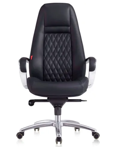 Крісло F185 BL для керівника, чорне, шкіряне - купити Київ, Дніпро, Одеса, Львів, Харків