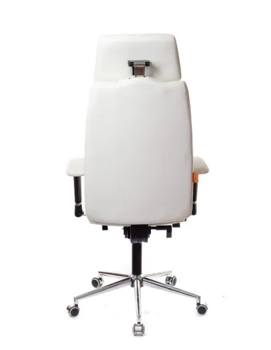 Кресло для руководителя, ортопедическое Kulik-System Business белое