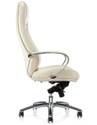 Кресло F185 WL для руководителя, белое, кожаное - купить Киев, Днепр, Одесса, Львов, Харьков