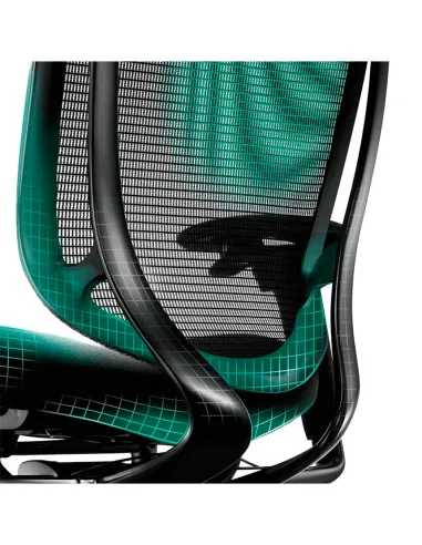 Кресло OKAMURA CONTESSA SECONDA, с тканевым сиденьем, черный корпус, черная крестовина - купить Киев, Днепр, Одесса, Львов, Харк