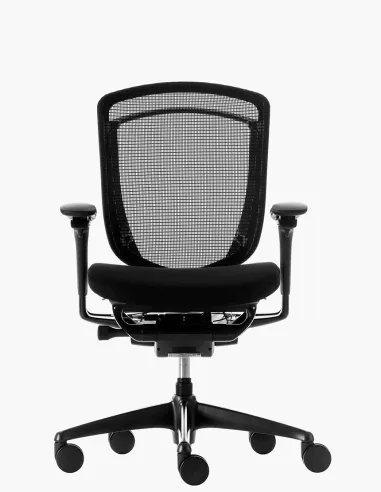 Крісло OKAMURA CONTESSA SECONDA, із тканинним сидінням, чорний корпус, чорна хрестовина - купити Київ, Дніпро, Одеса, Львів, Хар