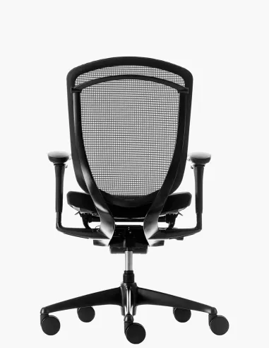 Крісло OKAMURA CONTESSA SECONDA, із тканинним сидінням, чорний корпус, чорна хрестовина - купити Київ, Дніпро, Одеса, Львів, Хар