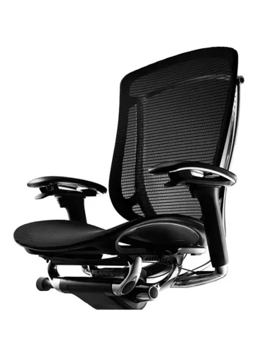 Кресло OKAMURA CONTESSA SECONDA, с сетчатым сиденьем, черный корпус, черная крестовина - купить Киев, Днепр, Одесса, Львов, Харь