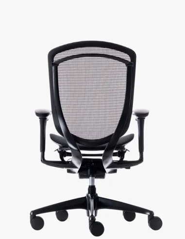 Кресло OKAMURA CONTESSA SECONDA, с сетчатым сиденьем, черный корпус, черная крестовина - купить Киев, Днепр, Одесса, Львов, Харь