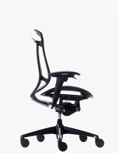 Кресло OKAMURA CONTESSA SECONDA, с сетчатым сиденьем, черный корпус, черная крестовина - купить Киев, Днепр, Одесса, Львов, Харь