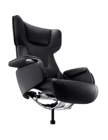 Кресло KRESLALUX ROWAN BLACK для руководителя, кожаное - купить Киев, Днепр, Одесса, Львов, Харьков