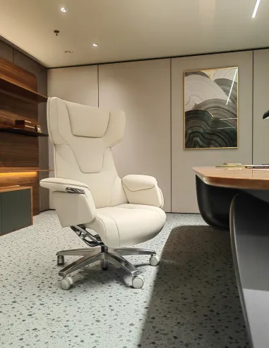 Кресло KRESLALUX ROWAN IVORY для руководителя, кожаное - купить Киев, Днепр, Одесса, Львов, Харьков