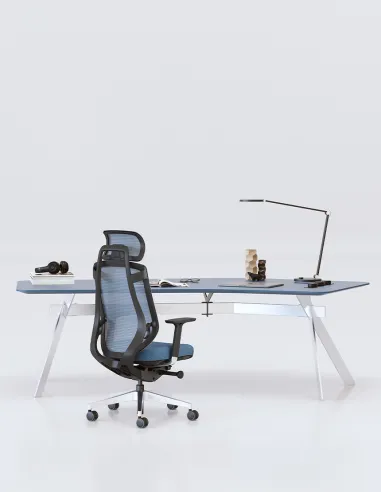 Кресло KRESLALUX OSIER-A BLUE, эргономичное - купить Киев, Днепр, Одесса, Львов, Харьков