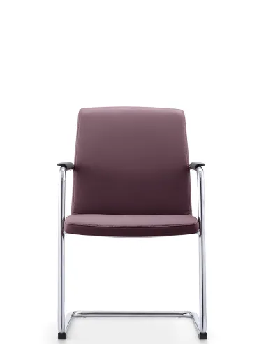 Крісло C2412 BRL для відвідувача, коричневе, шкіряне - купити Київ, Дніпро, Одеса, Львів, Харків