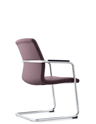 Крісло C2412 BRL для відвідувача, коричневе, шкіряне - купити Київ, Дніпро, Одеса, Львів, Харків