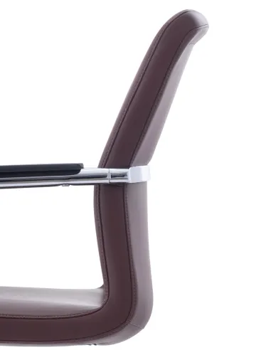 Крісло C2412 BRL для відвідувача, коричневе, шкіряне - купити Київ, Дніпро, Одеса, Львів, Харків