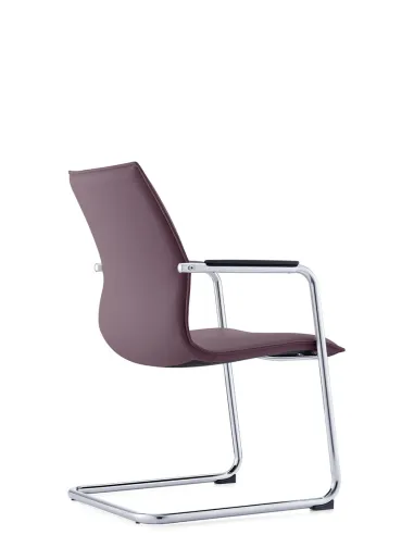 Крісло C2413 BRL для відвідувача, коричневе, шкіряне - купити Київ, Дніпро, Одеса, Львів, Харків