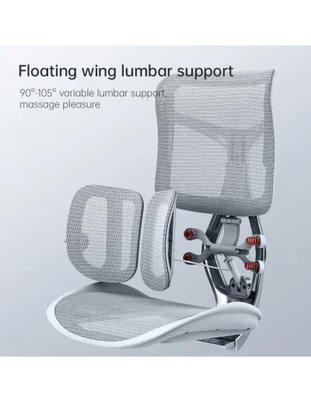 Кресло SIHOO DORO-S300 PRO WHITE эргономичное - купить Киев, Днепр, Одесса, Львов, Харьков