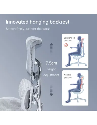 Крісло SIHOO DORO-S300 PRO WHITE ергономічне - купити Київ, Дніпро, Одеса, Львів, Харків