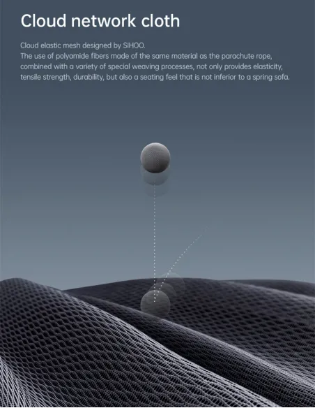 Кресло SIHOO DORO-C300 PRO BLACK эргономичное - купить Киев, Днепр, Одесса, Львов, Харьков