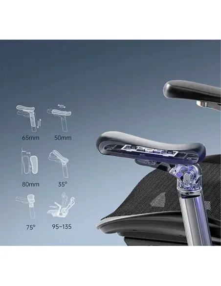 Кресло SIHOO DORO-C300 PRO BLACK эргономичное - купить Киев, Днепр, Одесса, Львов, Харьков