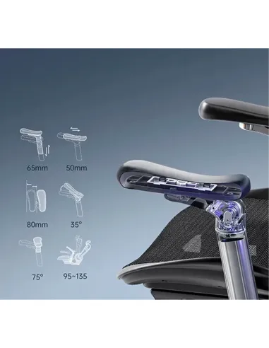 Кресло SIHOO DORO-C300 WHITE эргономичное - купить Киев, Днепр, Одесса, Львов, Харьков