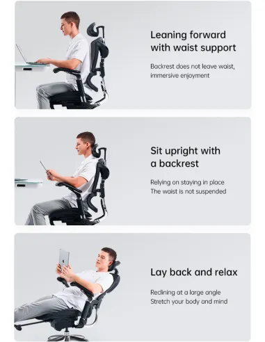 Кресло SIHOO M97 BLACK эргономичное - купить Киев, Днепр, Одесса, Львов, Харьков