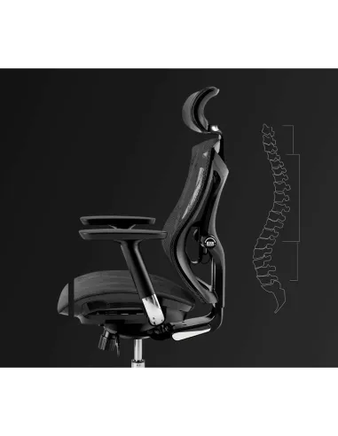 Кресло SIHOO V1 GREY MESH эргономичное - купить Киев, Днепр, Одесса, Львов, Харьков