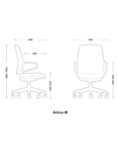 Конференц-крісло KRESLALUX ARICO-B1 шкіряне - купити Київ, Дніпро, Одеса, Львів, Харків
