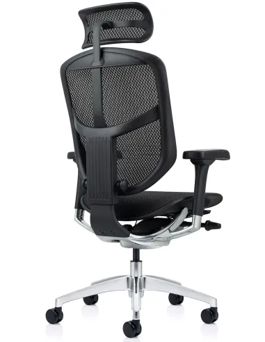 Кресло ENJOY ELITE 2 (EJE2-AB-HAM-5D-L, сетка T-168-B1Black), эргономичное - цена Киев, Харьков, Днепр, Львов, Одесса