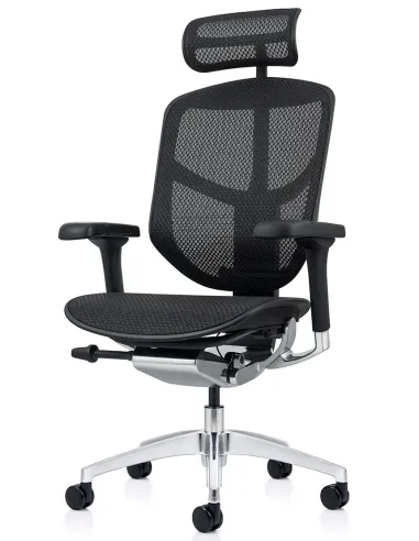 Кресло ENJOY ELITE 2 (EJE2-AB-HAM-5D-L, сетка T-168-B1Black), эргономичное - цена Киев, Харьков, Днепр, Львов, Одесса