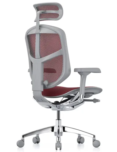 Кресло ENJOY ELITE 2 (EJE2-AG-HAM-5D-L, сетка T-168-B3 Scarlet), эргономичное - цена Киев, Харьков, Днепр, Львов, Одесса
