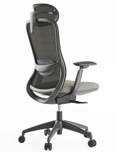 Кресло KRESLALUX SILKY GHB LIGHT GREY, эргономичное - купить Киев, Днепр, Одесса, Львов, Харьков