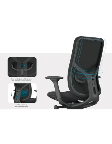 Кресло KRESLALUX ANTLER EAN-001A BLUE, эргономичное - купить Киев, Днепр, Одесса, Львов, Харьков