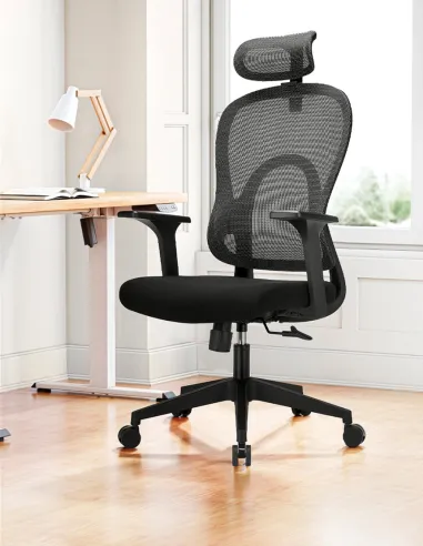 Кресло KRESLALUX GO-SIT 645-1A BLACK, эргономичное -купить Киев, Днепр, Одесса, Львов, Харьков