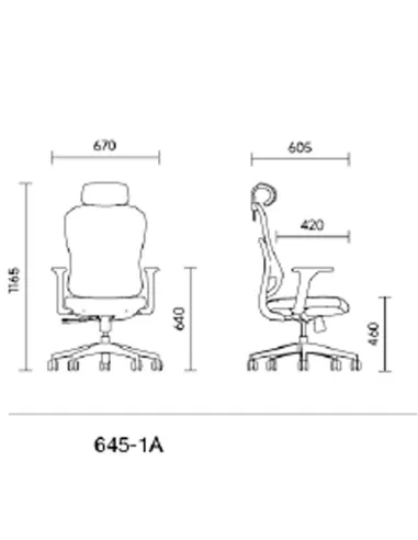 Кресло KRESLALUX GO-SIT 645-1A BLACK, эргономичное -купить Киев, Днепр, Одесса, Львов, Харьков