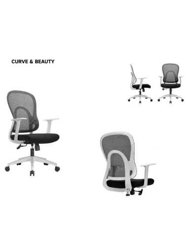 Кресло KRESLALUX GO-SIT 645-1B LIGHT GREY, эргономичное - купить Киев, Днепр, Одесса, Львов, Харьков