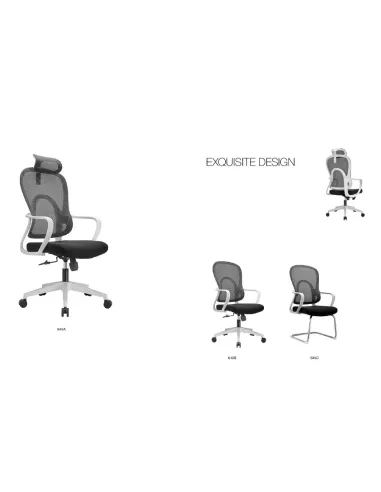 Крісло KRESLALUX GO-SIT 645-A LIGHT GREY, ергономічне - купити Київ, Дніпро, Одеса, Львів, Харків