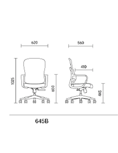 Кресло KRESLALUX GO-SIT 645-B BLACK, эргономичное - купить Киев, Днепр, Одесса, Львов, Харьков