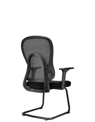 Крісло KRESLALUX GO-SIT 645-1C BLACK, для відвідувача, на полозах - купити Київ, Дніпро, Одеса, Львів, Харків