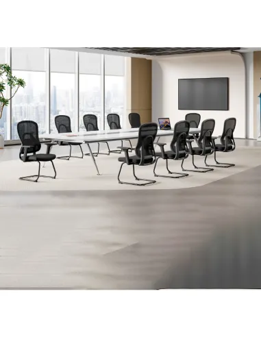 Крісло KRESLALUX GO-SIT 645-1C BLACK, для відвідувача, на полозах - купити Київ, Дніпро, Одеса, Львів, Харків