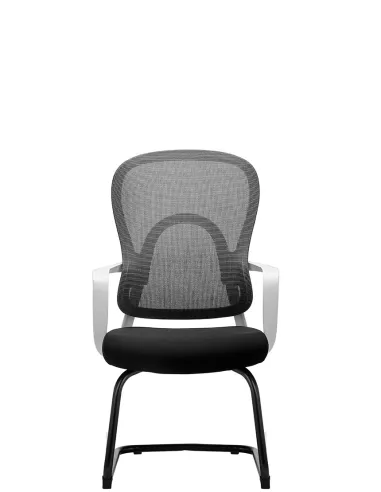Кресло KRESLALUX GO-SIT 645-C LIGHT GREY, для посетителя, на полозьях - купить Киев, Днепр, Одесса, Львов, Харьков