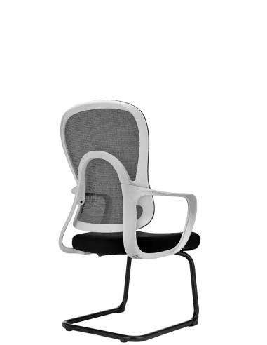 Кресло KRESLALUX GO-SIT 645-C LIGHT GREY, для посетителя, на полозьях - купить Киев, Днепр, Одесса, Львов, Харьков
