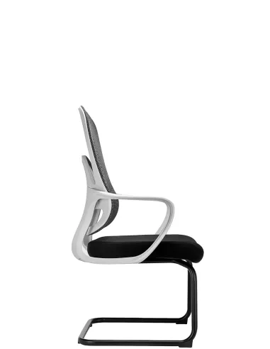 Кресло KRESLALUX GO-SIT 645-C LIGHT GREY, для посетителя, на полозьях - купить Киев, Днепр, Одесса, Львов, Харьков