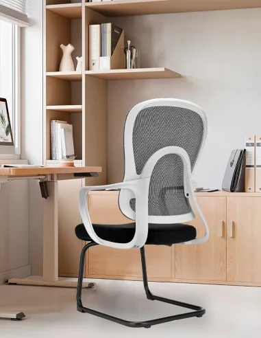 Кресло KRESLALUX GO-SIT 645-C LIGHT GREY, для посетителя, на полозьях - купить Киев, Днепр, Одесса, Львов, Харьков