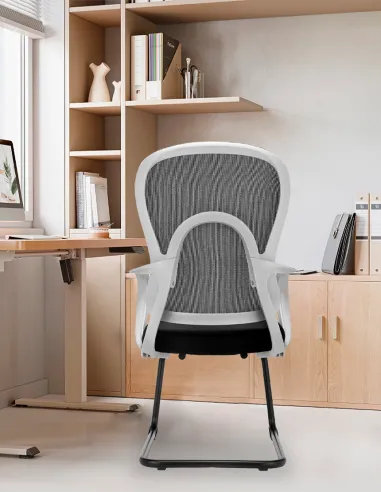 Кресло KRESLALUX GO-SIT 645-C LIGHT GREY, для посетителя, на полозьях - купить Киев, Днепр, Одесса, Львов, Харьков