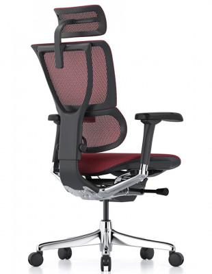 Кресло MIRUS-IOO 2 (IOOE2-AB-HAM-5D-L, сетка T-168-B3 Scarlet), эргономичное 2