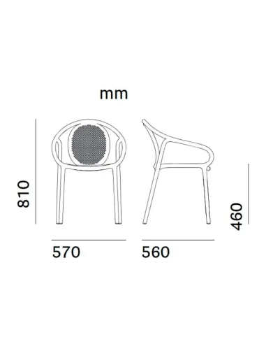 Стул PEDRALI REMIND 3735 VE зеленый - купить Киев, Днепр, Одесса, Львов, Харьков