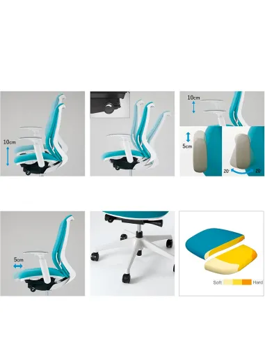 Кресло OKAMURA SYLPHY BLACK, эргономичное - купить Киев, Днепр, Одесса, Львов, Харьков