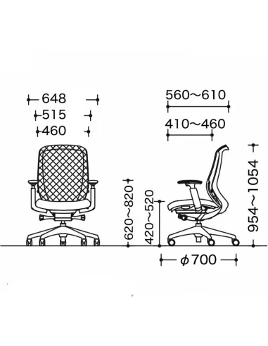 Крісло OKAMURA SYLPHY BLACK, ергономічне - купити Київ, Дніпро, Одеса, Львів, Харків