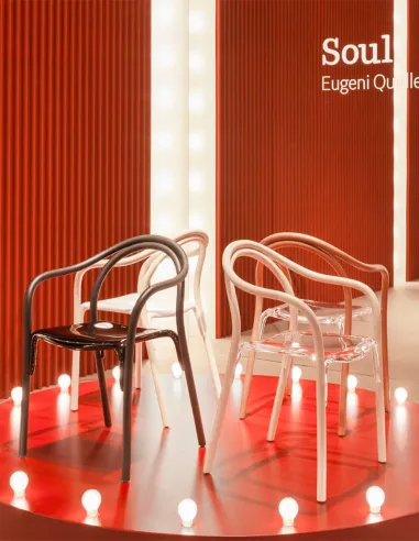 Стул PEDRALI SOUL SOFT 3747, кожаный - купить Киев, Днепр, Одесса, Львов, Харьков